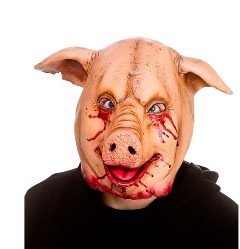 Killer pig head latex smily - head,