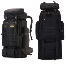 70L 100L Large Tactical Army Backpack Camping Hiking Outdoor Bag Travel Rucksack