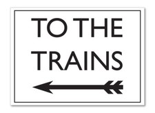 TO THE TRAINS - VINTAGE