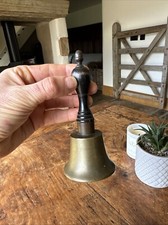 Vintage Brass Hand Bell School