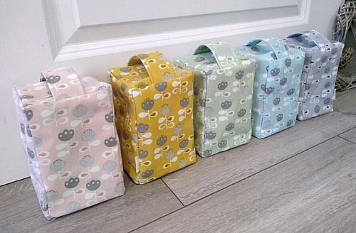 Scandi flower fabric door stop - flower,