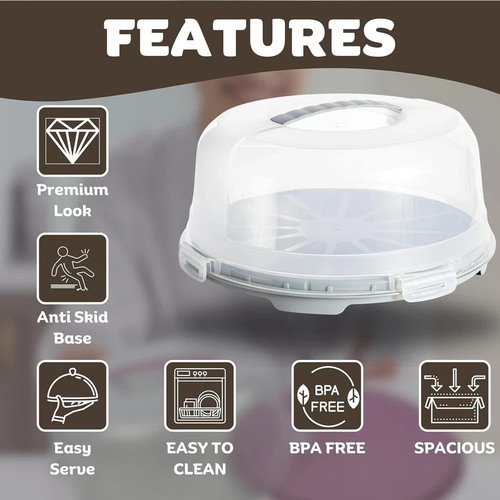 Plastic cake box container - box,