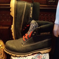 CATEPILLAR Blue Boots Mens