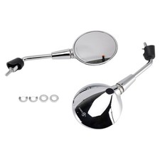 Mirror M8 Shorty left & right Chrome For Piaggio Vespa Primavera 50 125 150.
