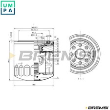 OIL FILTER FL1818 FOR HYUNDAI TERRACAN LANTRA/II/III GALLOPER GETZ i30 H100 S