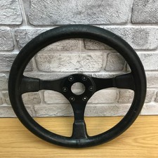Genuine Ford RS Motorsport 3 spoke black leather steering wheel.  8A