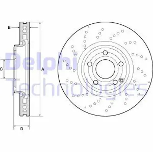 Brake disc vented - 2x,