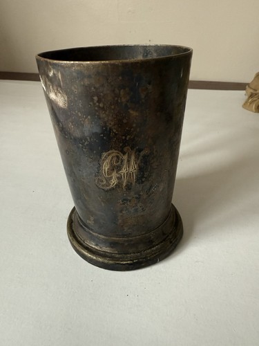 Antique 19thc pewter tankard - pewter,