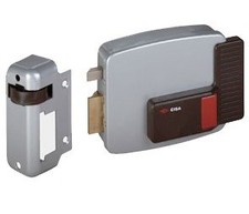 Overlapping electric lock for