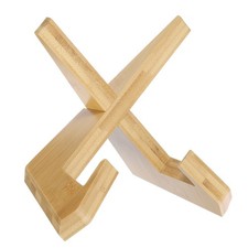 Wooden Plate Stands for Display, 6.5 Inch Display Holder for Plate, Brown