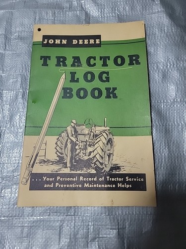 John deere tractor - log, book