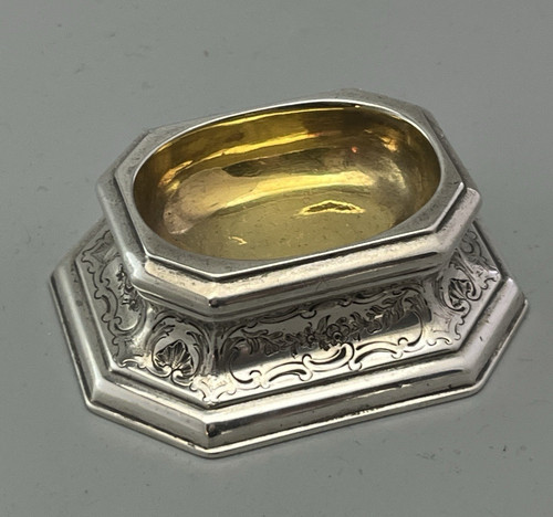 George silver trencher salt - silver,