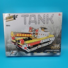 CONSTRUCT IT DIY Mechanical Kits Tank 256 Pcs Metal Model Building Toy NEW 8+