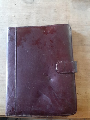 Leather portfolio briefcase - a4,