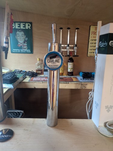 Carling blue beer pump full - beer,