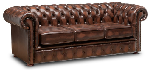 Chesterfield sofa three seater - three,