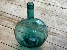 Large Vintage Green Glass