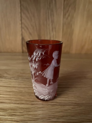 Mary gregory liqueur glass - gregory,