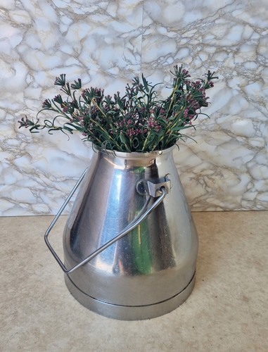 Vintage stainless steel - steel, milk
