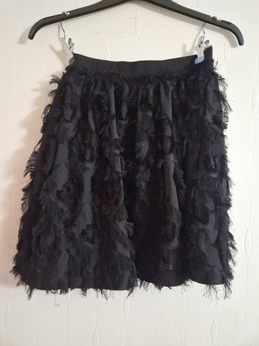 Black party ruffle feather