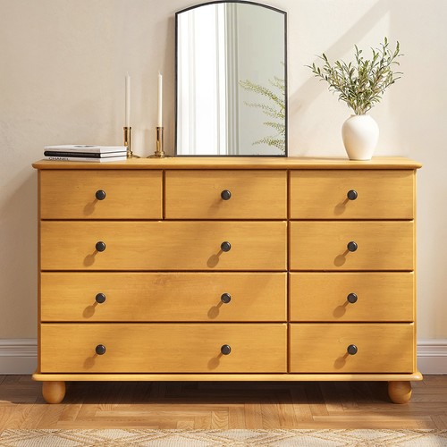 Wide pine chest - 9,
