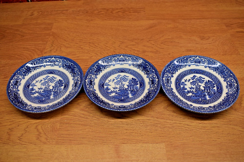 Old willow blue - blue, white