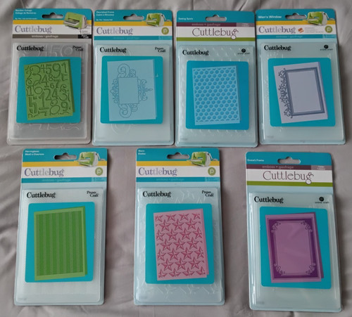 Cuttlebug embossing - 7, x