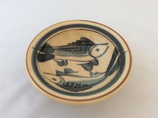 SETH CARDEW DOUBLE FISH TYPICAL EXAMPLE OF HIS STUDIO POTTERY DESIGN BOWL VGC