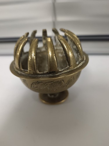 Vintage engraved indian brass - vintage,