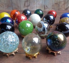 1x 1:6 Dolls House Miniature Scrying CRYSTAL BALL Witch Fortune Teller 22mm