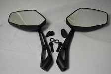 E MARKED PAIR MIRRORS BIKE MOTORCYCLE SCOOTER QUAD SPORTS 8 10 + YAM THREAD