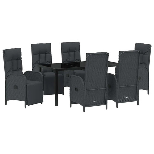 Garden dining set with cushion - with,