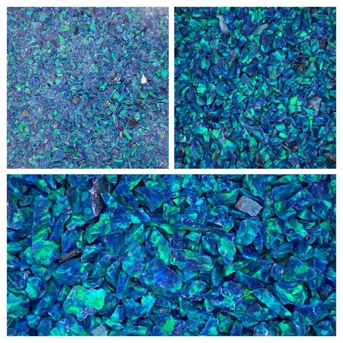 Crushed opal peacock - peacock, blue/
