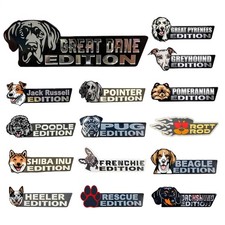 Dog Car Badge Emblem 3D