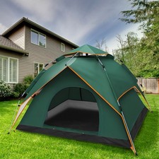 3-4 Man Automatic Instant Double Layer  Camping Tent Outdoor   UK