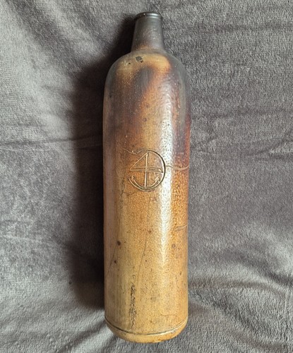 Antique stoneware water bottle - antique,