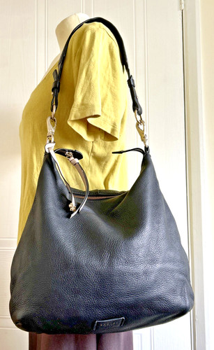 Radley black leather shoulder - black,