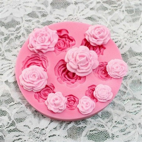 Rose flowers silicone mould - 9,