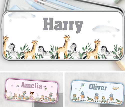 Personalised pencil case tin - personalised,