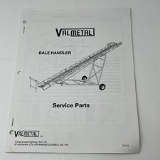 Valmetal Bale Handler Owners Service Parts Numbers Manual List Book Schematics