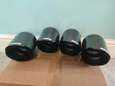 4 x BMW M2/M3/M4/M5 Akrapovic Carbon Fibre Exhaust Tips (F87/F80/F82/F83/F10)