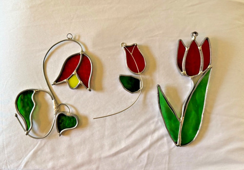 Beautiful stained glass - beautiful, tulip