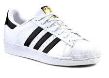 Adidas Superstar Mens Originals Shoes Trainers uk Size 7 - 11   WHITE - BLACK