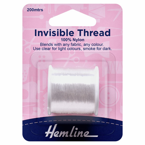 100 nylon clear invisible - 100%,