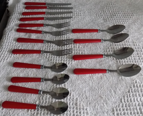 Vintage piece red handled - red,