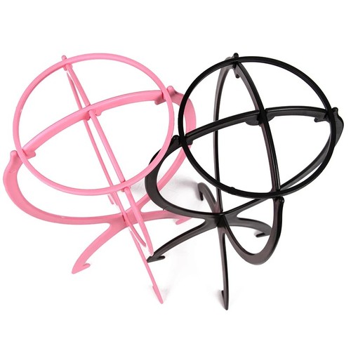 Black wig display stand - black,