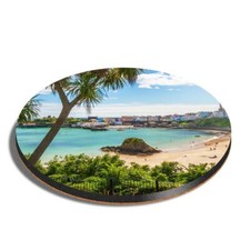 Round MDF Coaster Tenby
