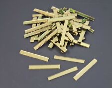 20 pieces, Light Gold Glass Mirror Tiles,  Approx 5 X 0.5 cm, 1.8 mm Thick, 