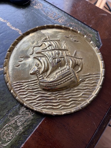 Embossed brass hanging - hanging, plate
