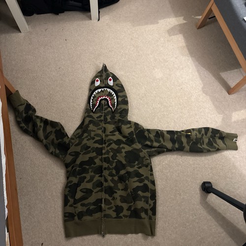 Bape shark ponr hoodie full - bape,